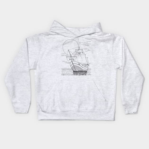 Ship Kids Hoodie by Velvet